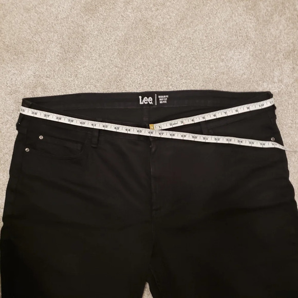 Black Denim Bootcut Lee Jeans Women Plus Size 22 - Picture 4 of 9